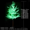 크리스마스 장식 1.5m 반짝이는 LED 체리 꽃 나무 조명 방수 정원 풍경 장식 조명 웨딩 파티