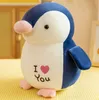 Pingouin poupée dessin animé amour océan en peluche jouet animal musée poupée dame cadeau d'anniversaire 2926954