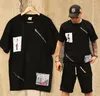 Męskie koszule Czarne bawełniane wierzchołki Duże tłuszczowe tee o rozmiarach 7xl 8xl O-Neck T-shirt Patchwork za 150 kg