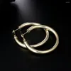 Hoop Earrings Brands 925 Color Silver 5MM Big Circle For Women 18K Gold Fashion Fine Jewelry Party Holiday Gifts