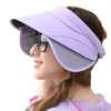 Cappelli larghi Brim Scalable Svuota Cappello a cilindro Ciclo Visore traspirante Valica protezione UV Sun Sport da esterno grande femmina