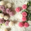 Dekoracyjne kwiaty wieńce wiatr 1 gałąź 3 mnóstwo sztuczny kwiat tkaniny domowy dom ślubny dekoracja fałszywa zielona roślina wazon flowe