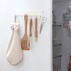 Crochets Rails réfrigérateur crochet de rangement étagères murales organisateur de cuisine 6 gants ustensiles de cuisine support salle de bain accessoires