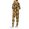 Kvinnors tvådelar Pants 2023 Jul Halloween 3D Mans träningsdräkter sportkläder mode tvådelar plus size hoody kostymer sport bär