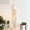 Decorative Figurines Moon And Star Dream Catcher Macrame Wall Hanging Bohemian Home Decor Christmas Ornament Decoration Gifts For Kids Girls