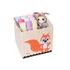 Förvaringslådor kub vikbar låda för barn leksaker arrangörskläder underkläder strumpor fack 3 storlek organisador