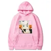 Men's Hoodies Winter 2023 Harajuku Couple Sweatshirt Cute Cartoon The Promised Neverland Print Ladies Hoodie Korean Fashion Streetwear Women