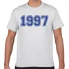 メンズTシャツトップシャツメン1997カワイイブラックオタクプリント男性Tシャツxxx