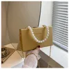 Shoulder Bags Fashion Elegant Women's Luxury Handbag With Pearl Chain PU Leather Small Messenger Bag Wedding Party Box Clutch Purse