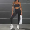 Set attivi CUTIES Set da yoga in due pezzi senza soluzione di continuità Leggings a vita alta da donna Abbigliamento da palestra Abiti da allenamento femminile 2023 Abiti da fitness Abbigliamento sportivo