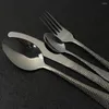 Dinnerware Sets Gold Cutlery Set 304 Stainless Steel 16Pcs Knives Forks Coffee Spoons Flatware Kitchen Dinner Tableware