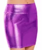 Jupes 2023 Sexy Micro Jupe Latex Faux Cuir Serré Hanche Mince Taille Basse Crayon Paquet