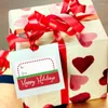 Geschenkwikkeling 250 stks Lijm Kerstnaam Tags Kerststickers Huidige afdichting Labels Decor GXMA