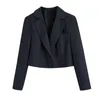 Zweiteilige Kleider Womens Blazer Anzug Büro Damen Jacke Sets elegant geschnittene Langarmd -Top High Taille Minirock Frau Coattwo