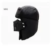 Berets Coldproof Männer Frauen Hut Kappe Maske Set Ohrenschützer Verdickte Warme Winter Outdoor Radfahren Winddicht Baumwolle Jagd Beanie