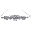 Copricapo Strass Copricapo da sposa Oro e argento Ornamenti per capelli da sposa Accessori da sposa Fascia copricapo Tiara