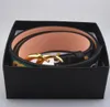 2023 M Luxury designer Belt G Buckle Fashion Genuine Leather Women Belts For men Letter Double Big gold classical 3.8cm wide no box 15color 105-125cm