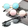 선글라스 스팀 펑크 클래식 고딕 남성 여성 브랜드 디자이너 빈티지 둥근 안경 편광 조명 주행 고글 UV400sunglasses