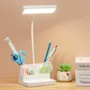 Lampes de table Led lampe de bureau tactile 3 couleurs réglable en continu pliable chambre étude chevet lecture Protection des yeux USB LightsTable