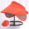 Cappelli larghi Brim Scalable Svuota Cappello a cilindro Ciclo Visore traspirante Valica protezione UV Sun Sport da esterno grande femmina