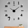 Horloges murales 2023 3D chiffres romains autocollants acryliques horloge maison salon ornement bricolage autocollant sans cadre horloge reloj de pared