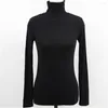 Женские трикотаж 2023 Turtleneck Spring Blous