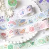 Presentförpackning estetisk fällbar fläkt paraply bowknot washi papper klistermärke diy dagbok skräp journal dekoration etikett klistermärken scrapbooking