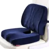 Oreiller 2 pièce/ensemble chaise orthopédique siège arrière Pilow mousse à mémoire soulager la Fatigue Massage Grains avec sangles