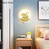 Настенные лампы творческий светодиодный светодиодный крытый шкаф для прикроватных светильников