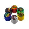 Mini 45 mm 3Layer Diamond Plastic Kruid Grinder voor rooksticker goedkope creatieve tabaksmolen voor het roken van droog kruid