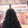 Adornos navideños Árbol 2.1M / 2.4M Black Factory Outlets Dispuestos Suministros