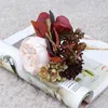 Fiori decorativi Composizione floreale Articoli per feste Matrimonio Orangement Pianta da parete Artificiale Rose Ortensia Foglie Bouquet da sposa