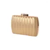 Evening Bags White Pink Gold PU Leather Pillbox Bag Women Cuite Shell Fashion Female Day Clutch Party Purse Crossbody