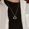 Choker Chokers Osobowość Hip Hop Multilayer Naszyjnik metalowy krzyż wiszący Srebrny łańcuch kolorów dla kobiet mężczyzn unisex biżuteria sidn22