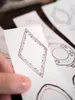 Gift Wrap Vintage Plates Rose Gold Shiny Washi PET Tape For Card Making DIY Scrapbooking Plan Decorative Sticker