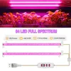 Grow Lights LED Light Tube Strip 1-4 st med auto på/av timer dimbar fyto lampa full spektrum för inomhusväxter