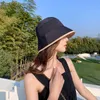 Berets damesemmer hoed vaste stijl Panama caps splitsen kleur luxe visser dames zomers zon reizen strand hatberetten