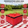 Depolama çantaları yalıtımlı doyurucu öğle yemeği Tothal Tote Soğutucu Bento Isıtıcı Pizzaplanabilir Catering Alışveriş Ticari Piknik Yeniden Kullanılabilir