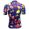 Giacche da corsa Summer Fruit Cycling Jersey Mtb Manica corta Highway Abbigliamento Triathlon Bicycle Tops