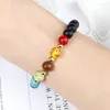 Bracelets élastiques à 7 chakras pour hommes et femmes, pierre de lave naturelle, bijoux de guérison de l'anxiété, Yoga, méditation, cadeau