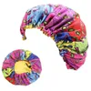 Beanies Beanie/Skull Caps Women Extra Large Sleep Cap African Print Hair Bonnet Satin Lined Night Turban Hat Ladies Headwear1