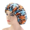 Beanies Beanie/Skull Caps Women Extra Large Sleep Cap African Print Hair Bonnet Satin Lined Night Turban Hat Ladies Headwear1