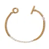 Bracelets à maillons en perles naturelles européennes et américaines, bijoux Design à boucle OT, mode rétro industrie lourde pour femmes