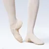 Stage Wear Ballet Shoes For Women Girls Two Sole Professional Ballerina Dance Stretch Fabric Splice Slippers