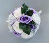 Fleurs De Mariage Bouquets faits à la main Bouquet artificiel bordeaux blanc mariées Ramo De Novia Mariage 2023