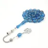 Strand Beaded Strands Blue Tasbih 33 Resin Beads Metal Tassel Special Color Islam Bracelet Man's Muslim RosaryBeaded Rodn22