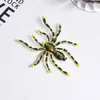 Brooches European And American Style Funny Creative Personality Exaggerated Big Spider Black Gemstone Brooch Men Women Accessories