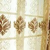 Vorhang Europäischen Jacquard Chenille Schatten Vorhänge Für Wohnzimmer Esszimmer Schlafzimmer Villa Fenster Luxus Tür Stickerei