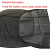 Couvrages de siège d'auto Couvercle universel pour les voitures Ensemble Pu en cuir avant avant arrière Coussin de coussin mat