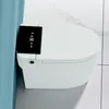 Badzubehör-Set, intelligente Toilette, elektrisch, Nachtlicht, Fußsensor, Spülung, Badezimmerschüssel, Keramik, Smart